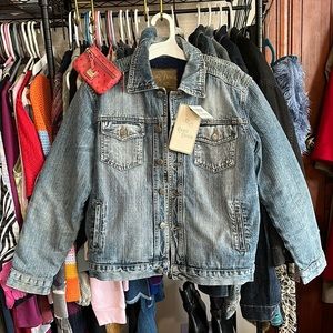 Rustic Denim Warm lined Jacket size Medium